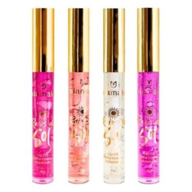 Imagem de Kit com 4 Gloss Lip Oil Raios De Sol Mia Make Sol
