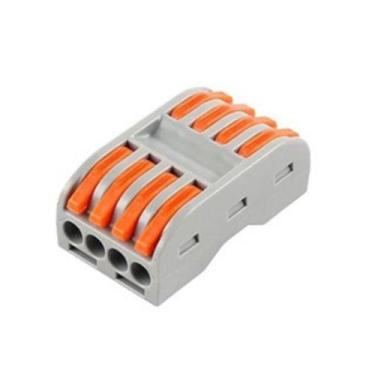 Imagem de Kit 10 Conector Fio Elétrico 5mm² (250V32A) Vias e Fases Compacto Deri