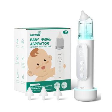 Imagem de Aspirador nasal GROWNSY para bebê com 5 níveis de sucção e música