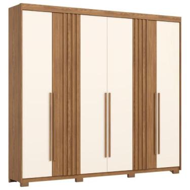 Imagem de Guarda Roupa Casal 6 Portas 252 cm Norton Nature HENN, Nature Off Whit