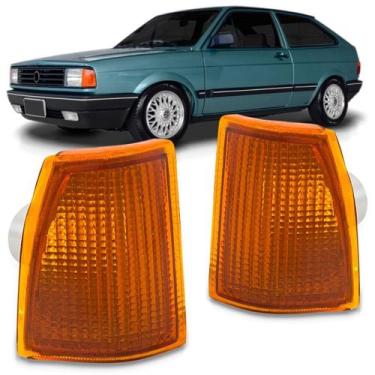 Imagem de Par Pisca Seta Gol Voyage Parati Saveiro 1987 1988 1989 1990 Âmbar - J