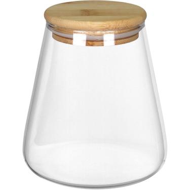 Imagem de POTE MANTIMENTOS HOME&CO COM TAMPA BAMBU BOROSSILICATO 750ml 12x8x8 