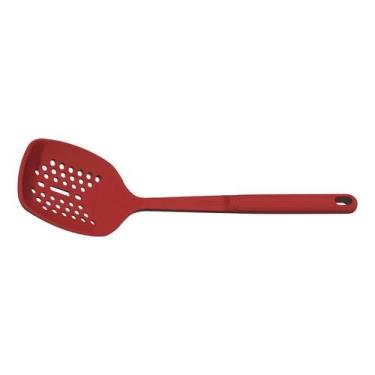 Imagem de Escumadeira Tramontina Softta de Silicone Vermelho