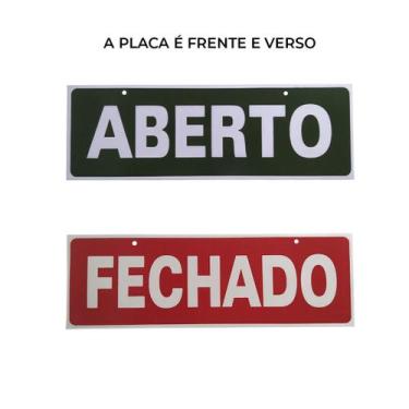 Imagem de Kit 3 X Placas Aberto E Fechado - Placa Aberto E Fechado
