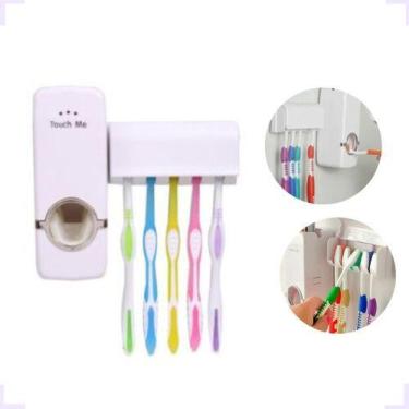 Imagem de 1 Suporte Dispenser Pasta De Dente + 1 Porta Escovas Abs+pvc - Pokemon