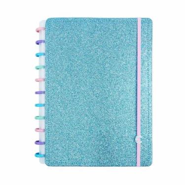 Imagem de Caderno inteligente A5 Glitter Ocean Blue 80 folhas