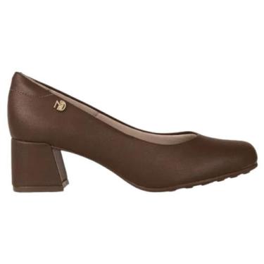 Imagem de Sapato Modare Ultraconforto Salto Grosso 7373100 Feminino, Avelã, 38
