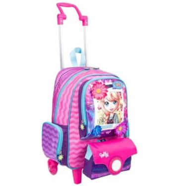 Imagem de Mochila Infantil Polly M com rodinhas 16Z  Rosa -  Sestini  