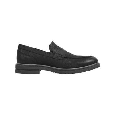 Imagem de Sapato casual ferracini 5438-704 couro preto, Preto, 43