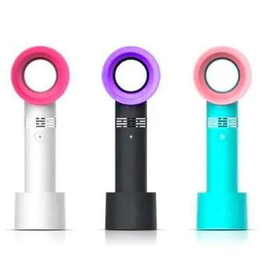 Imagem de Mini Ventilador Sem Hélice Recarregável De Mão Portátil Usb - ZERO9
