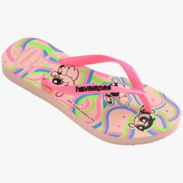 Imagem de Chinelo Havaianas Infantil Poderosas Sl, Rosa, 33/34