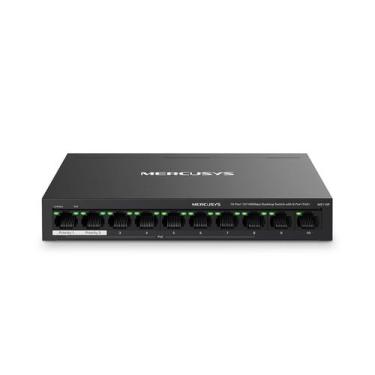 Imagem de Switch Mercusys MS110P 10 Portas 10/100MBPS Poe+ 8 Portas