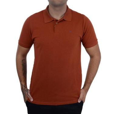 Imagem de Camisa Polo Masculina Ogochi Slim Marrom Terracota - 0075100, M, Marro