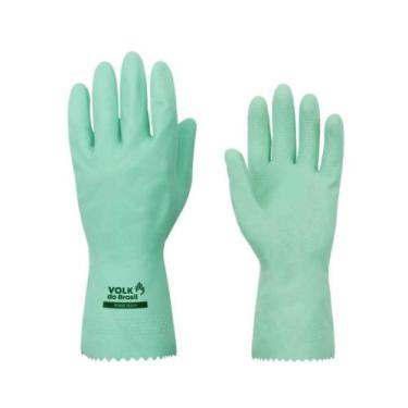 Imagem de Luva de Látex Verniz Silver Volk Anatômica Hipoalergênica Resistência 
