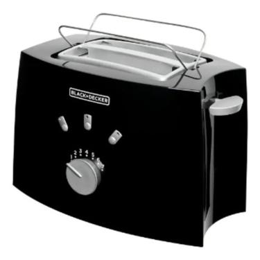 Imagem de Torradeira Elétrica TO810-BR 110V 800W 7 Níveis de Temperatura Aberturas Amplas Corpo Isolado Black + Decker