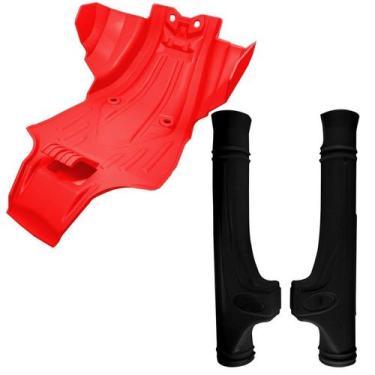 Imagem de Kit Protetores Anker De Motor E Bengalas Honda Crf 250f, Vermelho / Pr