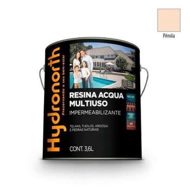 Imagem de Resina Multiuso Resina Acqua Color Multiuso Pérola para Ambientes Internos e Externos com Acabamento Resistente Pérola