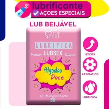Imagem de Gel Para Massagem Lubsex Algodão Doce - Top Gel