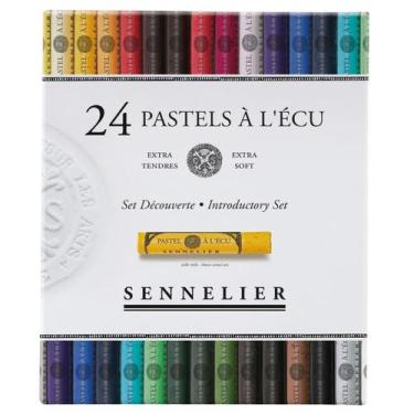 Imagem de Giz Pastel Seco Sennelier Extra Soft 24 Cores, Seco