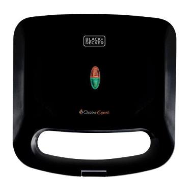 Imagem de Grill e Sanduicheira Elétrica Black Decker GS800 - BLACK+DECKER, Preto