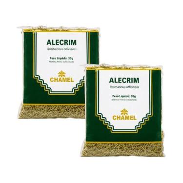 Imagem de Kit 2 Alecrim Chamel Folhas Secas 30g Produto Natural