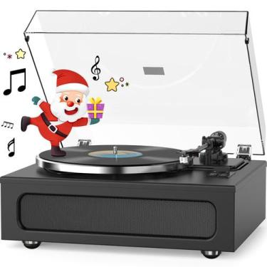 Imagem de Toca-discos WOCKODER ATN-3600L Bluetooth Aux RCA