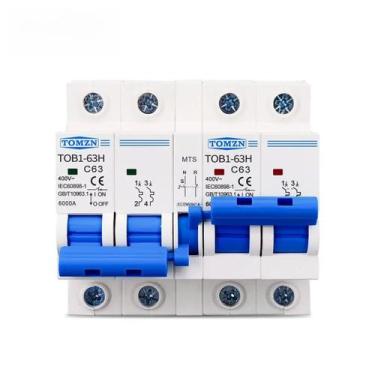 Imagem de 2P + 2P MTS TOMZN AC Interruptor de transferência manual de energia du
