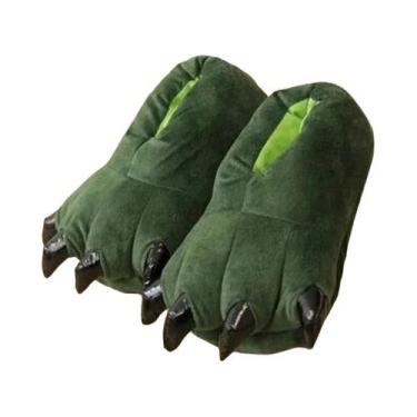 Imagem de Pantufas De Inverno Quentes E Macias Para Uso Interno, Design De Garra