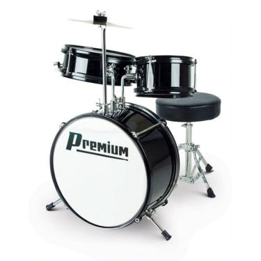 Imagem de Bateria Infantil Premium Dx10j 3 Pcs Bb 12" Preta 