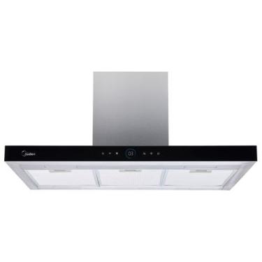 Imagem de Coifa de Parede Smart Pro Touch Midea 90 cm com 03 Velocidades Inox e 