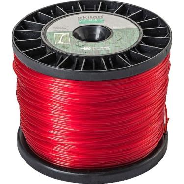 Imagem de Fio para Cortador de Grama 007146 Nylon Redondo 3mm X 372m Vermelho Ekilon Grass