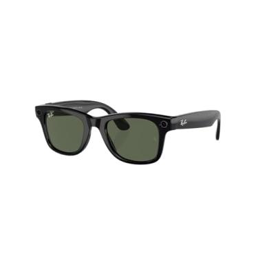 Imagem de Ray-Ban Meta Óculos de Sol Smart Wayfarer RW4006 - Shiny Black/G-15 Green - Câmera 12MP, Wi-Fi 6, Bluetooth 5.2