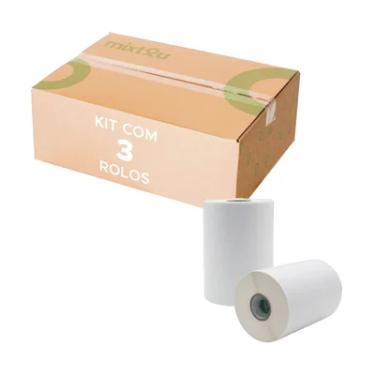 Imagem de 3x Rolos 900 Etiquetas 10x15=100x150mm Branco E-commerce
