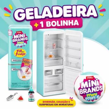 Imagem de Mini Geladeira Verde Viralizada Mini Fridge C/ 1 Bolinha Verde - mini 