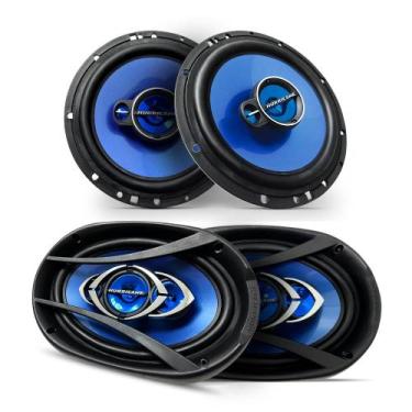 Imagem de Alto Falante Kit Prático Hurricane Par 6" Triak6 + Par 6x9" Cm69