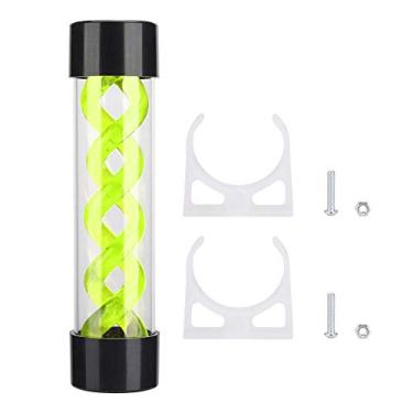 Imagem de Zopsc Tanque de de 200 mm Cilindro de Água com Rosca G1/4, Trocador de Calor, Reservatório de Resfriamento de Água para Computador PC Radiador de Resfriamento de Água (Verde)