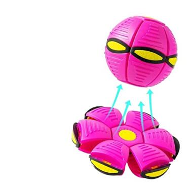 Imagem de Bola mágica de deformação do pires voadores, bola de pisar TikTok pode ser esmagada bola quicando infantil brinquedo vermelho rede para ambientes externos