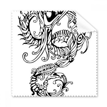 Imagem de Pintura de linha dragão cultura chinesa pano de limpeza de tela de telefone limpador 5 peças