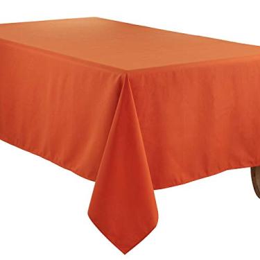 Imagem de SARO LIFESTYLE Coleção de toalha de mesa casual com design diário, 152 cm, abóbora