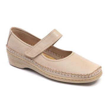 Imagem de Sapato Conforto Casual KRN Shoes de Couro Costura Manual e Elastico sem Cadarço