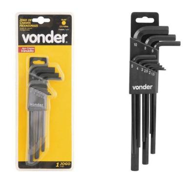 Imagem de Jogo Chave Allen 1.5A10Mm 9 Pecas Longa - Vonder