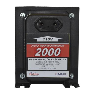 Imagem de Auto Transformador 2000va - 1400w - 110/220V - Kitec