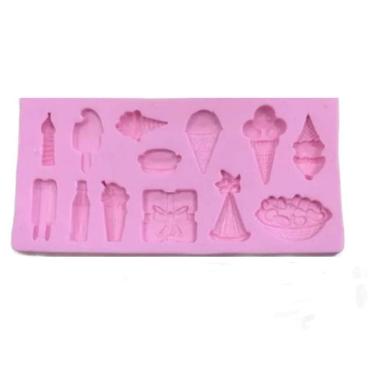 Imagem de Molde De Silicone Sorvetes, Picolé, Festa