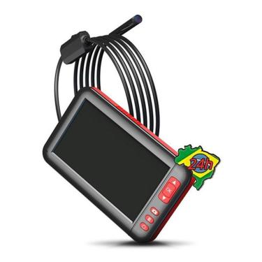 Imagem de Camera Endoscópio F200 Vermelho Hd1080p 8mm Lente 8 Leds