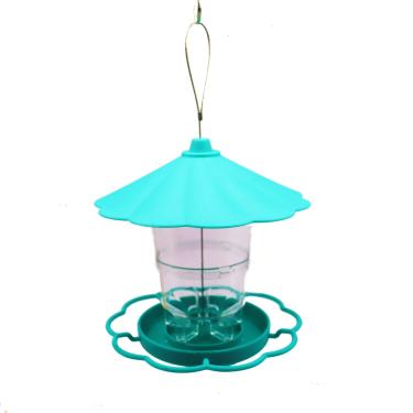 Imagem de Alimentadores de pássaros para ambientes externos pendurados, alimentador de pássaros para pássaros selvagens mesa de pássaros estação de alimentação de jardim decoração de quintal para amantes de pássaros, azul