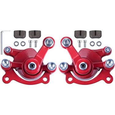 Imagem de MWMNUN Pinça de freio a disco traseiro com pastilhas de freio de substituição compatível com Baja Doodlebug Dirtbug 97cc 2,8HP DB30 Kids Mini Dirt Pocket Bike Electric Razor MX500 33cc