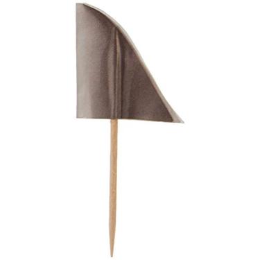 Imagem de Beistle 50 peças de barbatana de tubarão palitos de comida sob o mar, artigos de festa para cupcakes decorações temáticas Luau, 6,35 cm, cinza