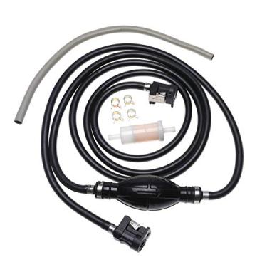 Imagem de iFJF Kit de mangueira de linha de combustível de popa 32-858104K08 5/16" 3 pés substituição para Yamaha Marine Johnson Mercury Outboard 4 hp-200 hp com tanque de lâmpada de primer conector fêmea rápido 35-816296-4 filtro de combustível