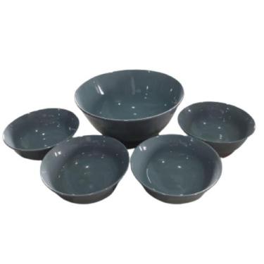 Imagem de Conjunto Porcelana 5 Peças Portugal Saladeira Tigela Bowls - Aveiro