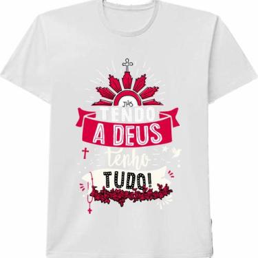 Imagem de Camiseta De Algodão Feminino E Masculino Personalizada Cristã - Duchic